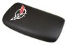 1997-2004 C5 Corvette Embroidered Console Lid. Black with Silver Logo